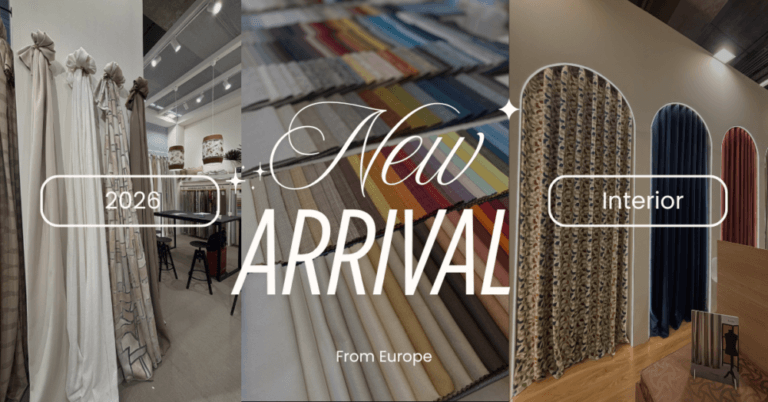 【2026年】ヨーロッパ買付 新作カーテン生地 第一弾が到着