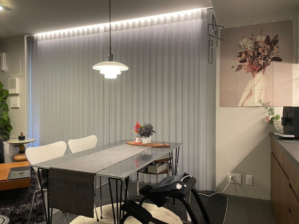 スマートドレープ　リフォーム　間接照明